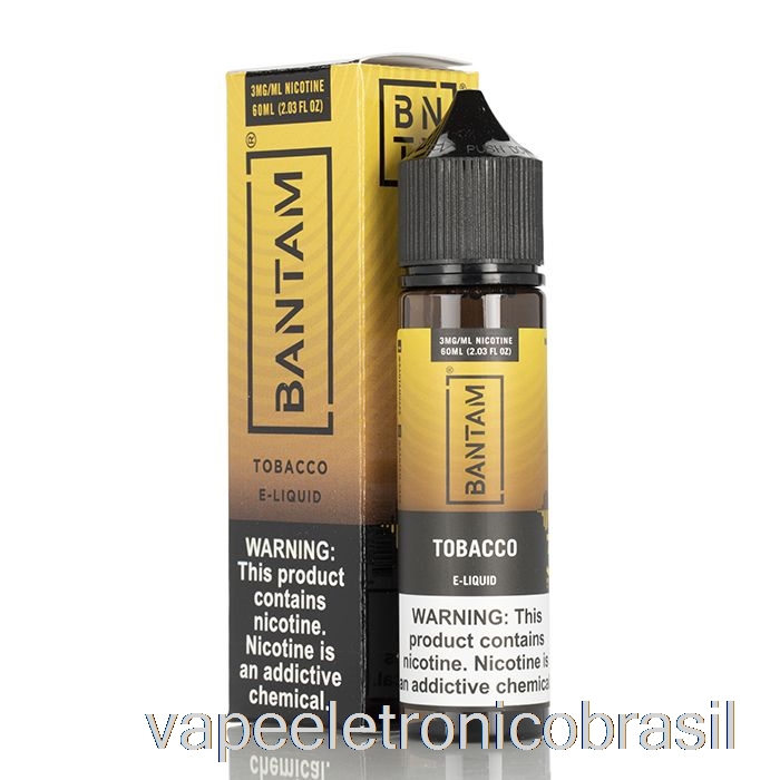 Vape Tabaco Recarregável - Bantam Vape - 60ml 0mg